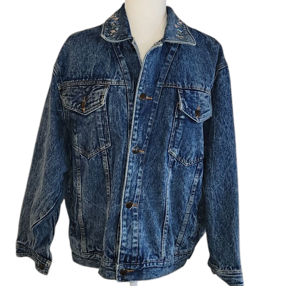 Prezzia Vintage 80's Jean Jacket. Size M - Picture 6 of 11